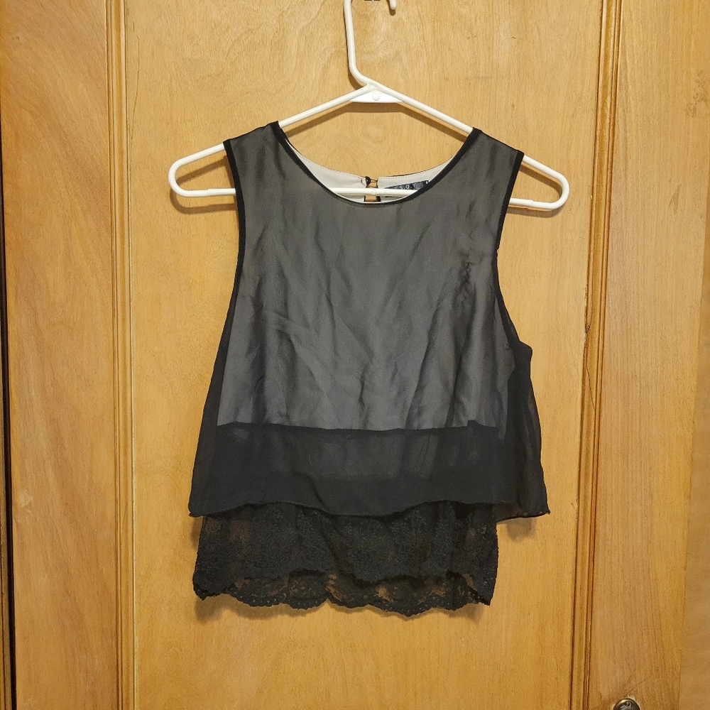 Black crop top